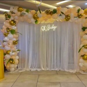 Whimsical Balloon Decor for Baby Shower