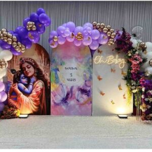 Vrindavan Krishna Baby Shower Decoration