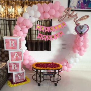 Simple Baby Shower Decoration at Home