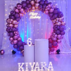 Sparkling Ring Decor with Led Letters