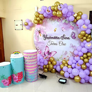 Classy Celebrations Purple & Gold Ring Decor