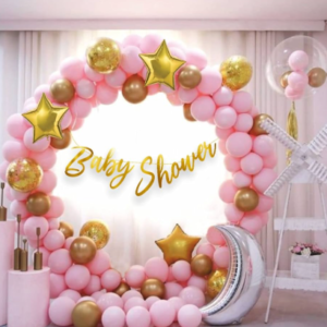 Pastel Balloon & Fabric Combo Decor