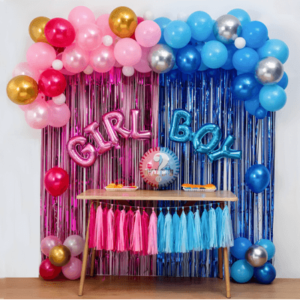 Subtle Blue & White Baby Shower