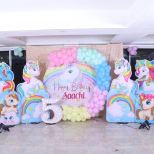 Rainbow Wishes & Unicorn Kisses Birthday Decor