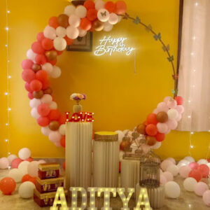Little White and Pink Party Bash Decor