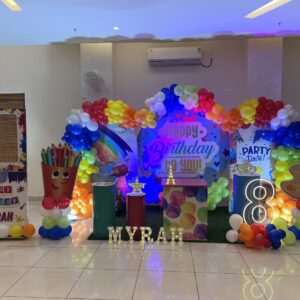 Art & Craft Birthday Party of Colors