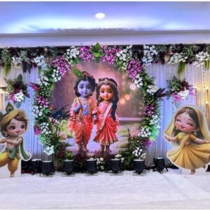 Vibrant Bloom Flower Decor for Naming Ceremony