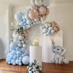Whimsical Elephant-Themed Birthday Party Setup