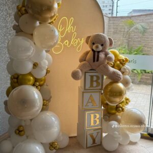 Pastel Perfection Balloon Decoration for Baby Shower