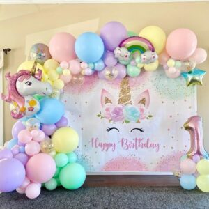 Rainbow & Unicorn Birthday Setup