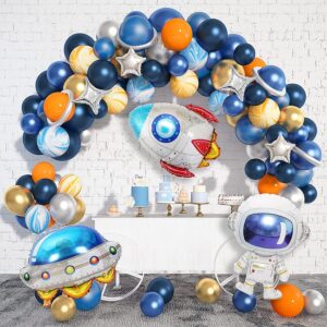 Rocket & Planet Balloon Setup for Outer Space Party
