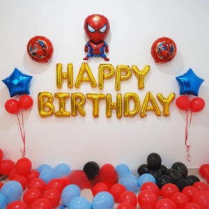 Red and Blue Birthday Crew Spiderman Edition