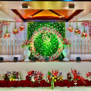 Eternal Vows Surrounded by a Symphony of Wedding Flowers