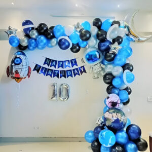 Blast Off with Space Theme Balloon Decoration