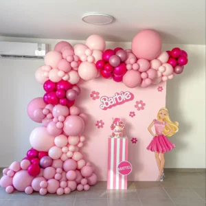 Pretty in Pink Barbie Party Setup